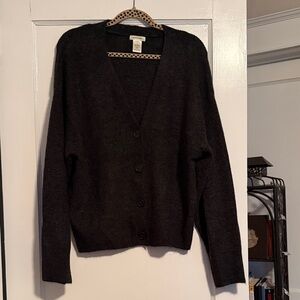 Max Studio Charcoal Cardigan Sweater